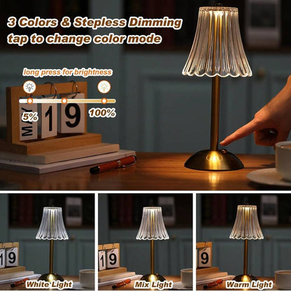 8 Pack Cordless Touch Desk Lamp Set, Rechargeable Outdoor Table Lamps, Dimmable LED Night Lights, Table Lamps Battery Operated, Wedding Decorative Lights, Ideal For Birthday, Party, Dinner Party And Engagement Decorations